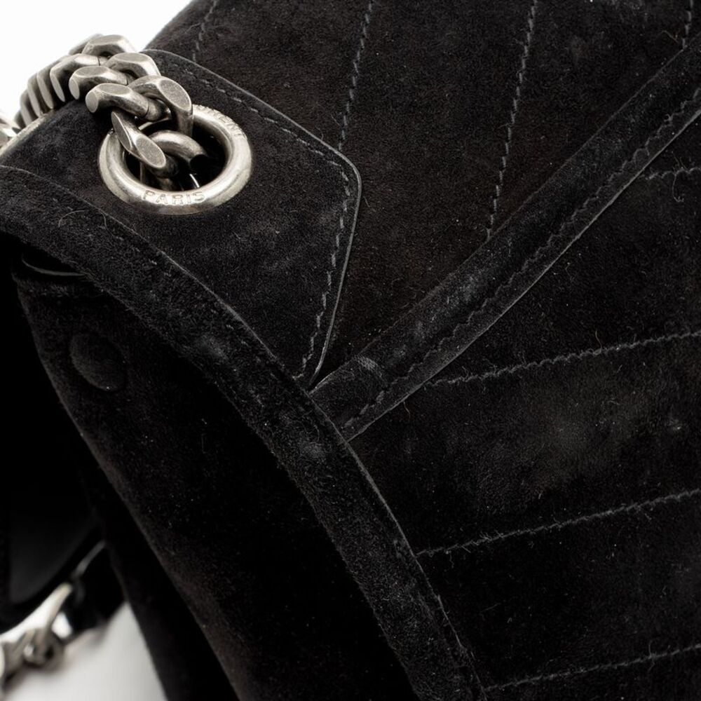 Saint Laurent Suede Monogram Niki Medium Shoulder Bag - Picture 16 of 16